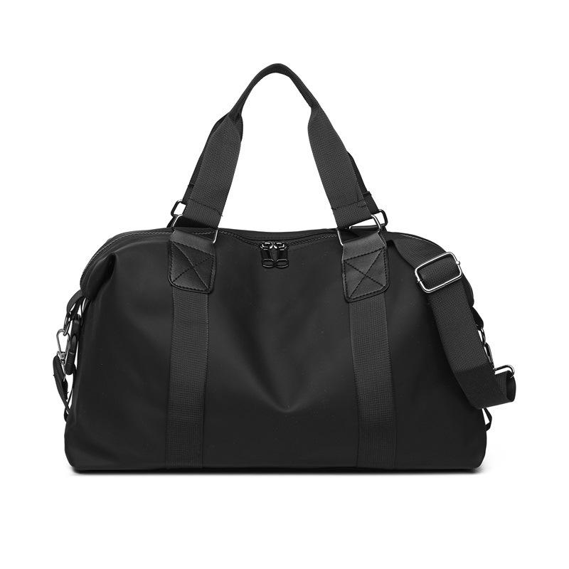 

Вместительная водонепроницаемая дорожная сумка, которую носит мужчина, сумка-чехол на одно плечо и сумка для хранения вещей чёрный