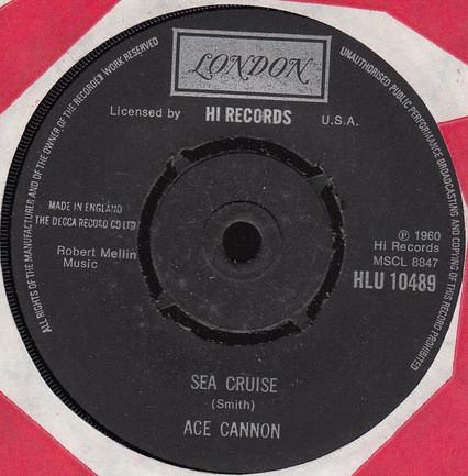 7inch Record ACE CANNON - Sea Cruise HLU10489 LONDON 1975 UK Rock Used