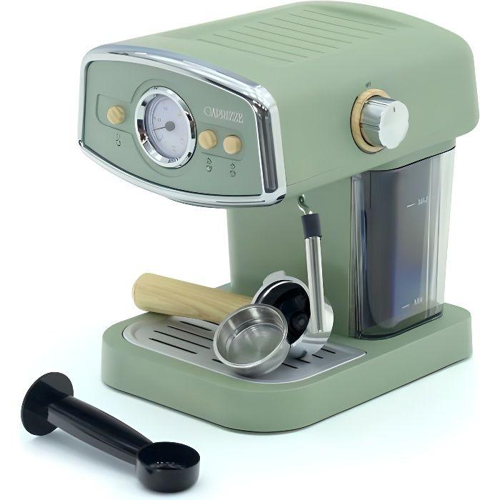 Macchina da Caffè Espresso - Kai - Caprizze - 1050W - 15 Bar - Semiautomatica - Capacità 5 Tazze - Verde Opaco