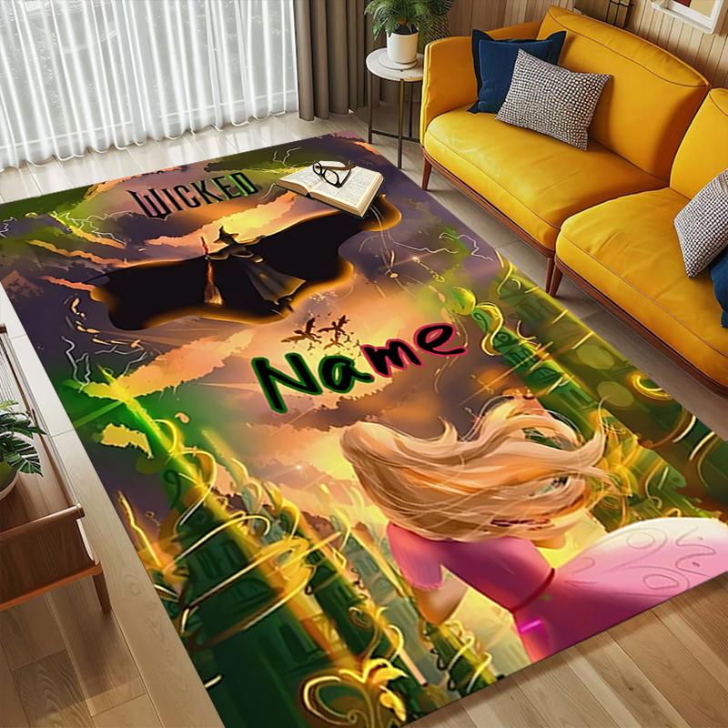 Personalized Name Light Shadow Living Room Non-Slip Area Rug Soft Carpet for Bedroom Playroom Sofa Office Home Decor Doormat