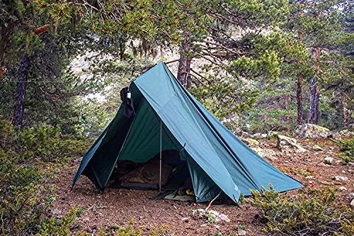 DD Hammocks Tarp, Forest Green [Direct from UK Manufacturer] with High-Strength Carabiners (Parallel Import) (4x4 Tarp)