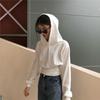 Hanorace Femei Culturi Moda pentru studenți Confortabil Feminin Glugă Minimalist Tot-se potrivește Stil coreean Solid Zilnic Colegiu Moale Snur