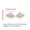 Eye Zirconia Pendant Charms for Handmade Jewelry Accessories