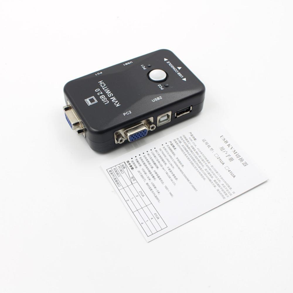 Switcher USB 2.0 KVM Switch Splitter USB 2.0 KVM  Switcher  for Computer/Mouse/keyboard/U Disk