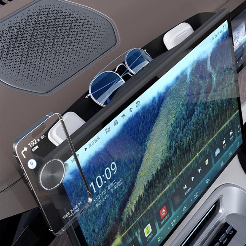 For DENZA N9 2025 2026 Car Phone Magnetic Attraction Holder Screen Fixed Navigation Bracket Base Storage Box Accessories