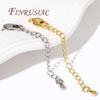 18K Gold Plated 6.5CM Extension Extended Tail Chains with Lobster Clasps Connectors For Jewelry Making DIY Bracelet Findings