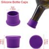5pcs Random Color Silicone Wine Beer Cover Bottle Stopper Caps Strong Seal Keep Fresh Cork Wine Stopper