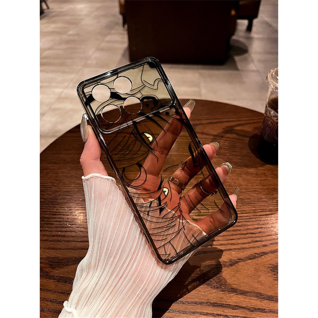Anime Line Art Manga Eyes TPU Phone Case For IPhone 15 14 13 12 11 Pro Max X XR XS 8 7 Plus, Clear Shockproof Protective Cover