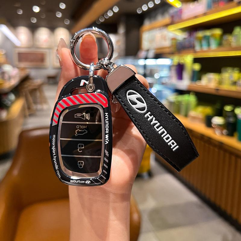 Car Remote Key Case Cover For Hyundai Creta Ix35 Ix45 I10 I30 I40 Tucson Santa Fe Rena Sonata Elantra 4Buttons Auto Accessories E5