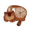 Cartoon Wall Clocks Living Room Pendulum Wall Watch Noiseless Mechanism Interior Modern Cat Clock Home Interior Decoration