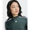 Adidas 3s Cropped Long Sleeve Tee   Mid Green Iy4664