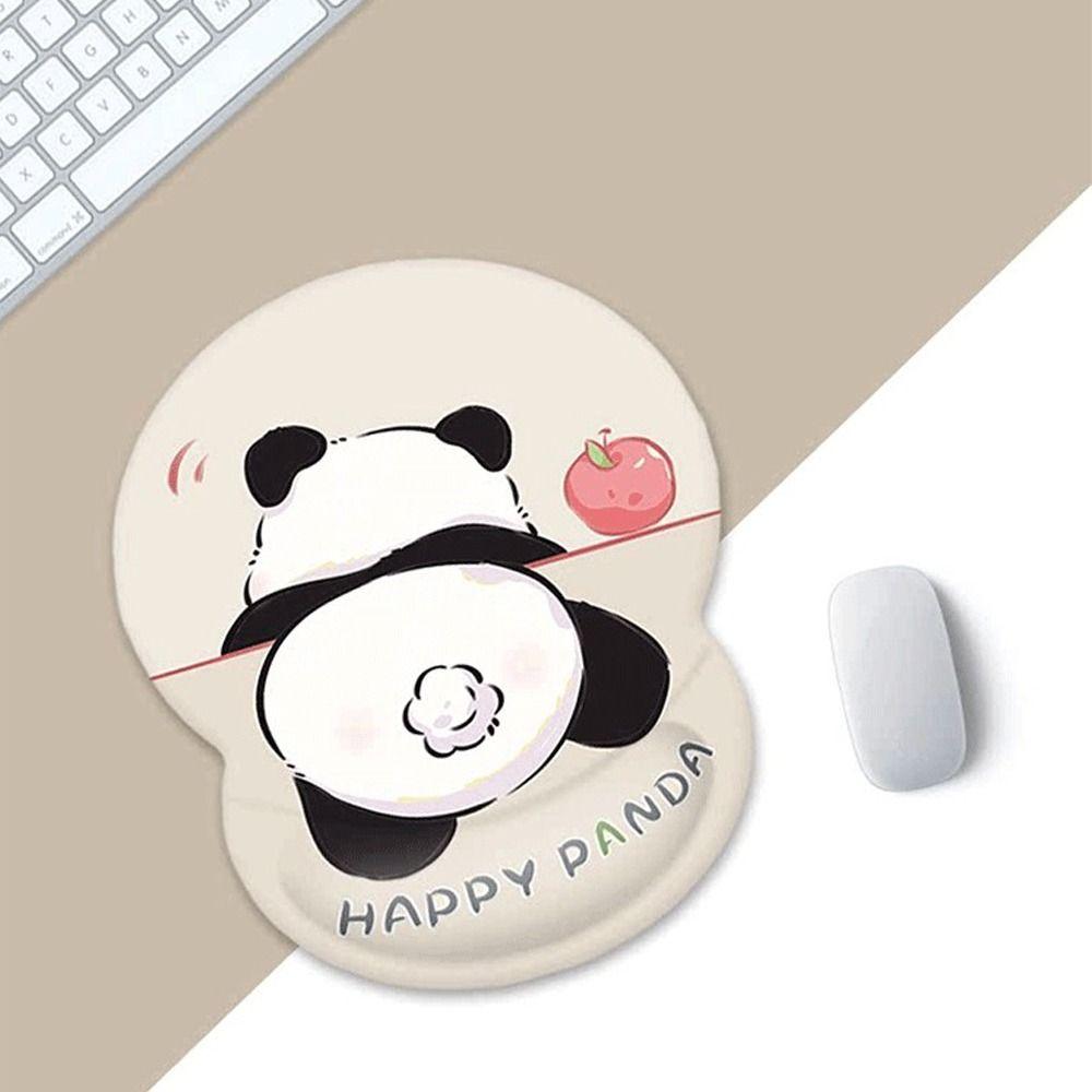 Fashion Cute Panda Mouse Mat Wrist Rest Non-Slip Wrist Support Pad Memory Foam Hand Support Mousepad Office Accessories