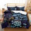 Mushroom Duvet Cover Collection Microfiber Wild Plants Flowers Bedding Collection Nature Botanical Animal Comforter Cover Single Queen Size