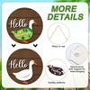 13 Replaceable Wooden Creative Doorplates Welcome Signs Door Hanging Decoration