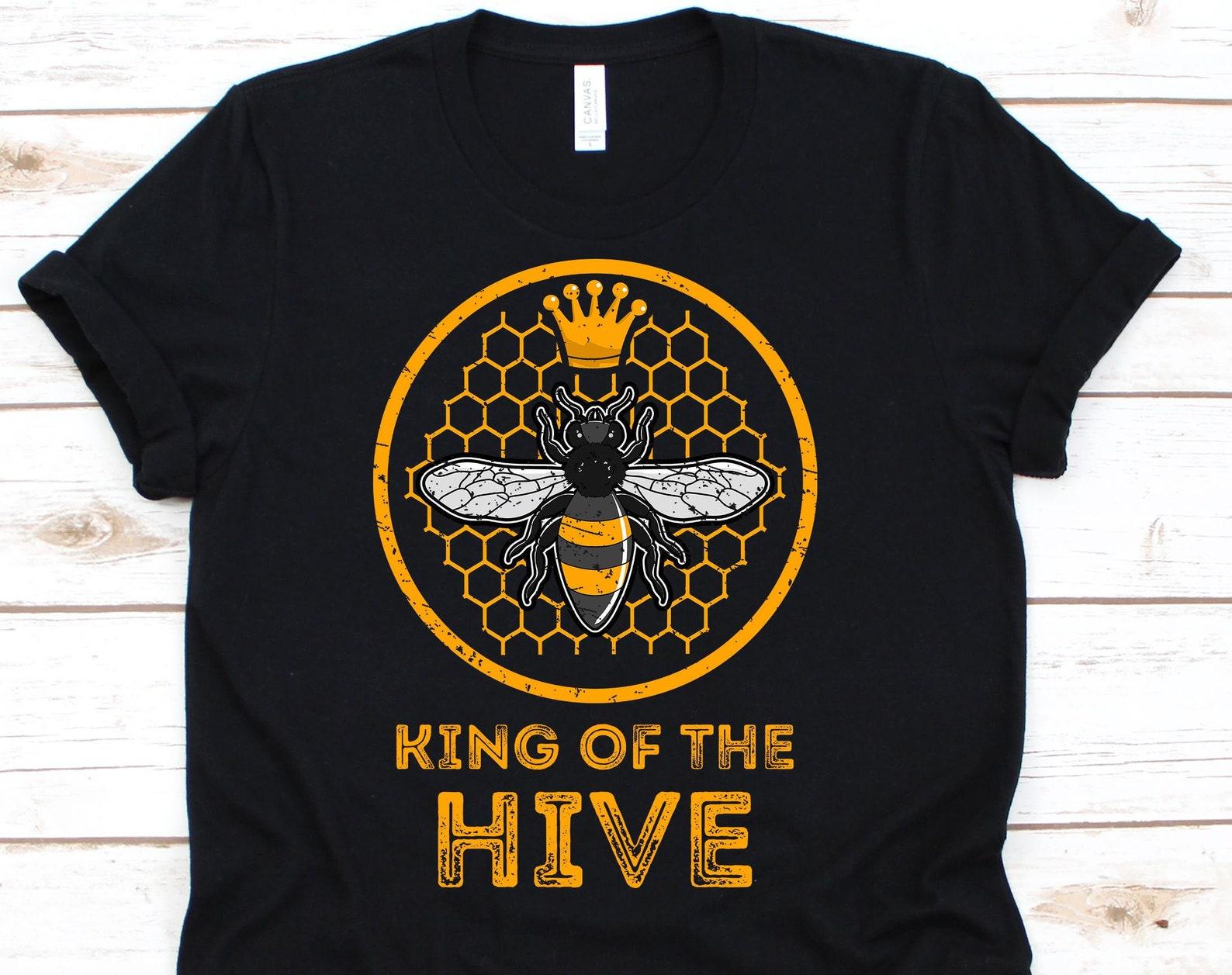 King Of The Hive Shirt, Bee Lover Shirt, Beekeeper, Bee Lover Gift, Bee Gifts, Bee Hive, Beekeeper Shirt, Bee King L