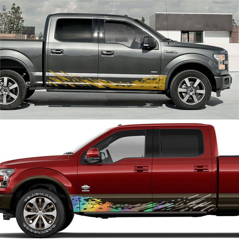 Pickup Sticker For Ford Ranger Toyota Hilux Nissan Frontier Dodge RAM Maxus T60 Universal Car Decor Decal Cover Auto Accessories