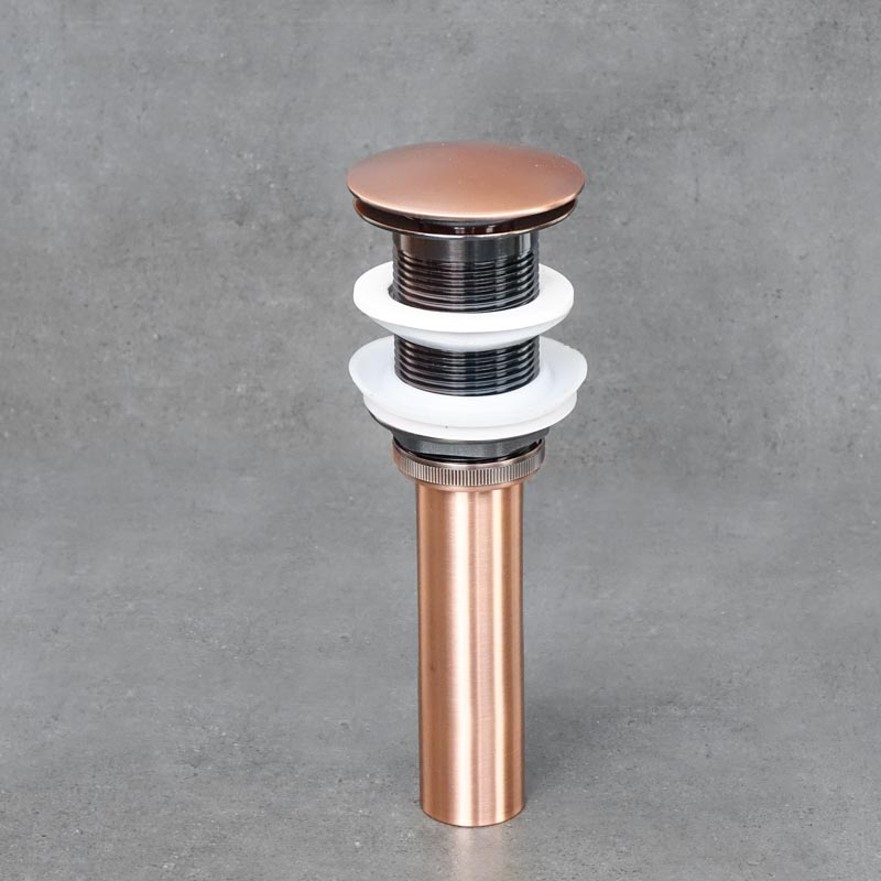 Rolha de lavatório sem ladrão ouro rosa COBRE 2 21