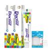 Dr. Dental Oral Care Bundle: Floss Sticks & Kids Toothpaste