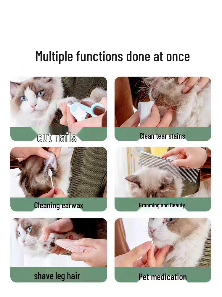 Pet Grooming Hammock: Anti-Scratch & Anti-Bite Nail Clipping Aid for Cats and Dogs