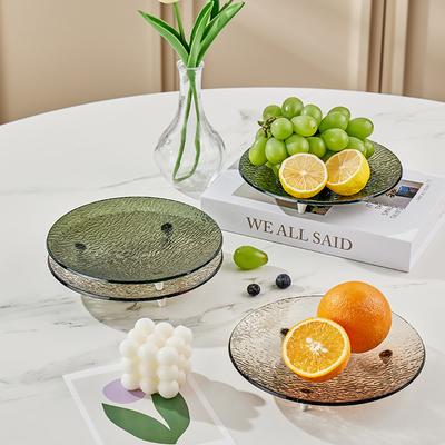 1/2 STÜCK Wohnzimmer Snackschale Wellenschale Nüsse Süßigkeiten Trockenobstschale Snackaufbewahrungsschale Dreifüße für mehr Stabilität