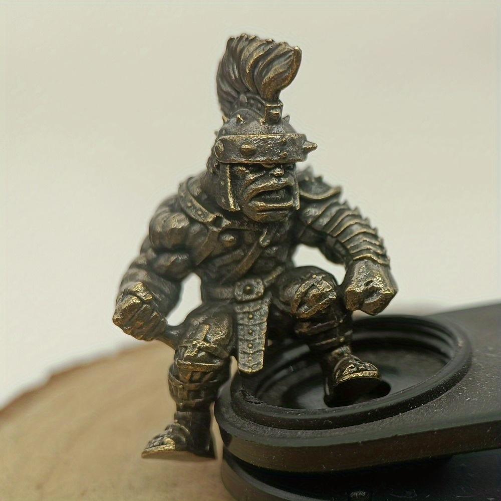 

Воин Орк Солдат Латунные Ножевые Бусины DIY Плетеные Браслеты Шнурок Брелок Подвески Аксессуары Инструмент для улицы Подвески-шармы 1PCS