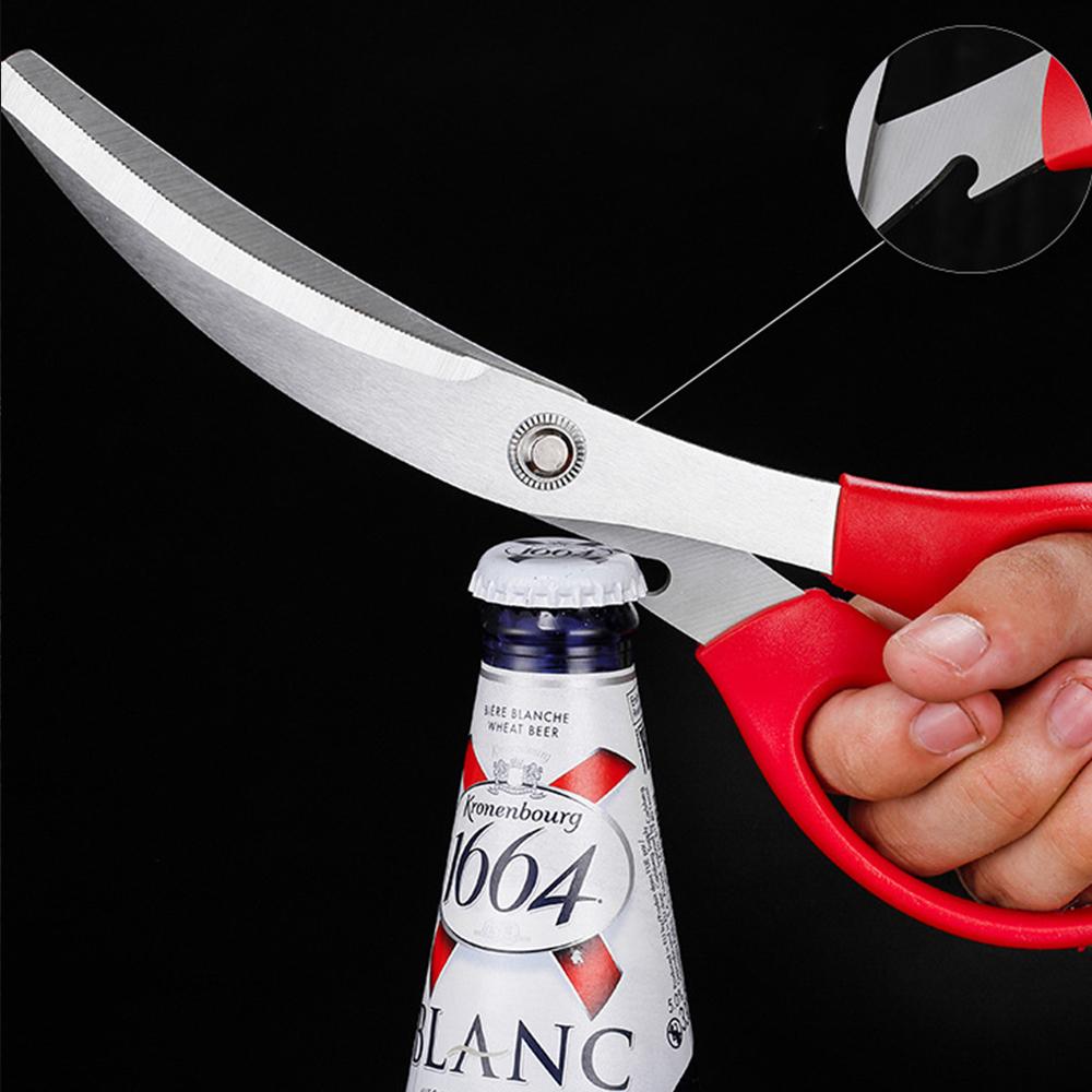 2PCS Korean Style Steel Barbecue Clip Scissors Set High-temperature Resistant Multi-purpose Barbecue Tools Durable