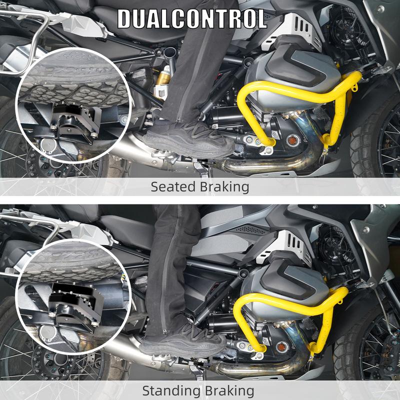 For BMW R1250GS 2018-2023 Footpegs Footrests DualControl Rear Brake Lever Pedal Extender R1250 GS R 1250GS R 1250 GS