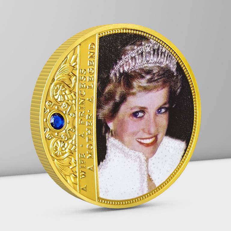Princess Diana Character Coins, Collectibles, British Princesses, Small Gifts, Metal Badges, Play Coins, Christmas gift, Stocking stuffers