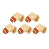 5PCS Elbow Brass Pipe Fitting Solid Brass 1 2in NPT Male To Female 90 Degrees  Pipe Elbow Fitting with Leak Proof