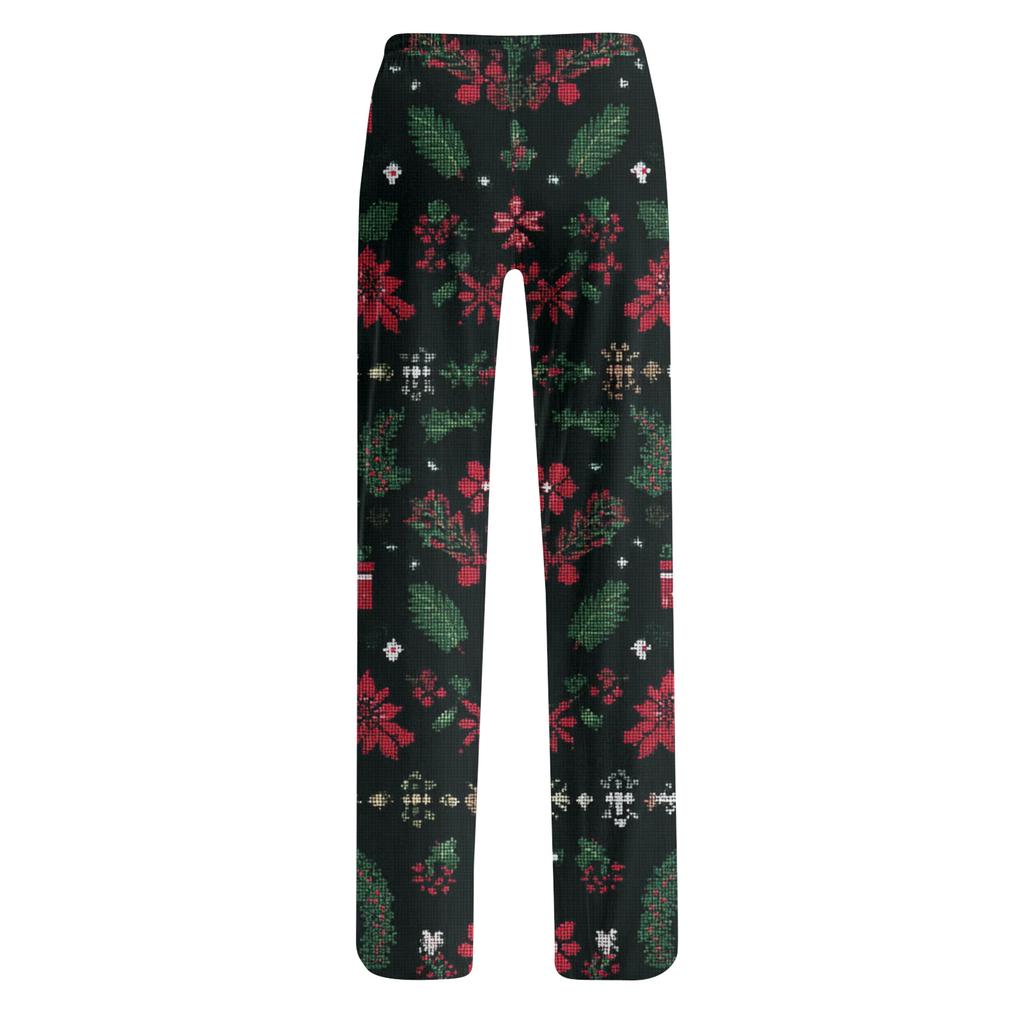 Women's Fashion Loose Casual  Printed Casual Pants