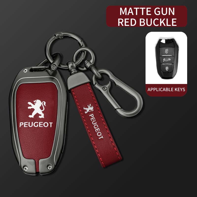 2026 Hot Car Sticker Zine Alloy Car Remote Key Case Shell Cover Protection Fob For Peugeot 308 408 508 2008 3008 4008 5008 Keyle