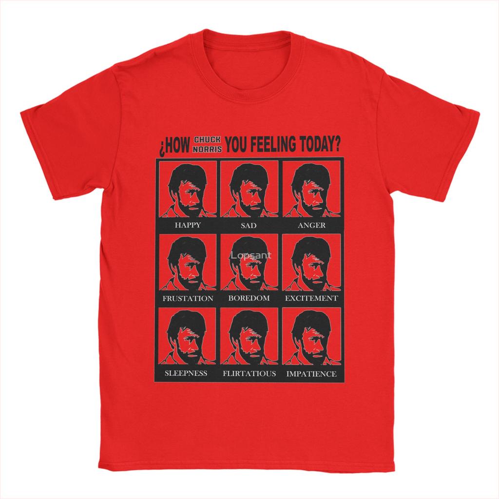 How Chuck Norris You Feeling Cotton TShirts Trending Tee Shirt for Male Summer Y2K Casual Casual Short Sleeve Tees