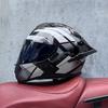 Full Helmet Double Mirror Helmet Men's Four Seasons Universal Hard Hat Female Knight Locomotive Double Lenses