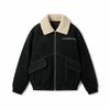 Kids' Fur Collar Leather Jacket with Fleece Lining - Thick Lapel Motorcycle Style for Boys, Winter Fashion.