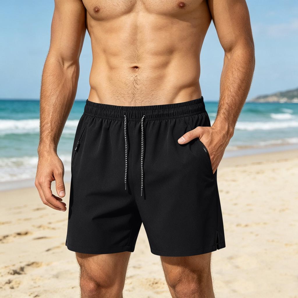 Men's Quick-Dry 5-Inch Shorts Loose Fit Stretch Casual Athletic Training Shorts for Gym Running