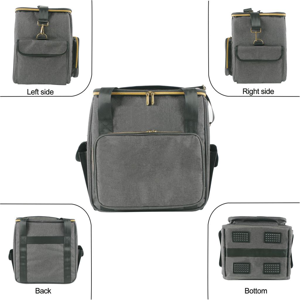 Record Holder Box Large Capacity CDs Bag Albums Storage Carrying Bag Travel Organizer Bag With Dividers Easy to Carry