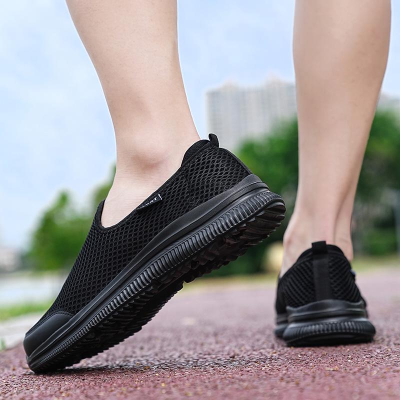 Men'S Casual Sneakers Outdoor Breathable Non-Slip Mesh Loafers Lightweight Walking Shoes Fashion Male Flats Tennis Shoes