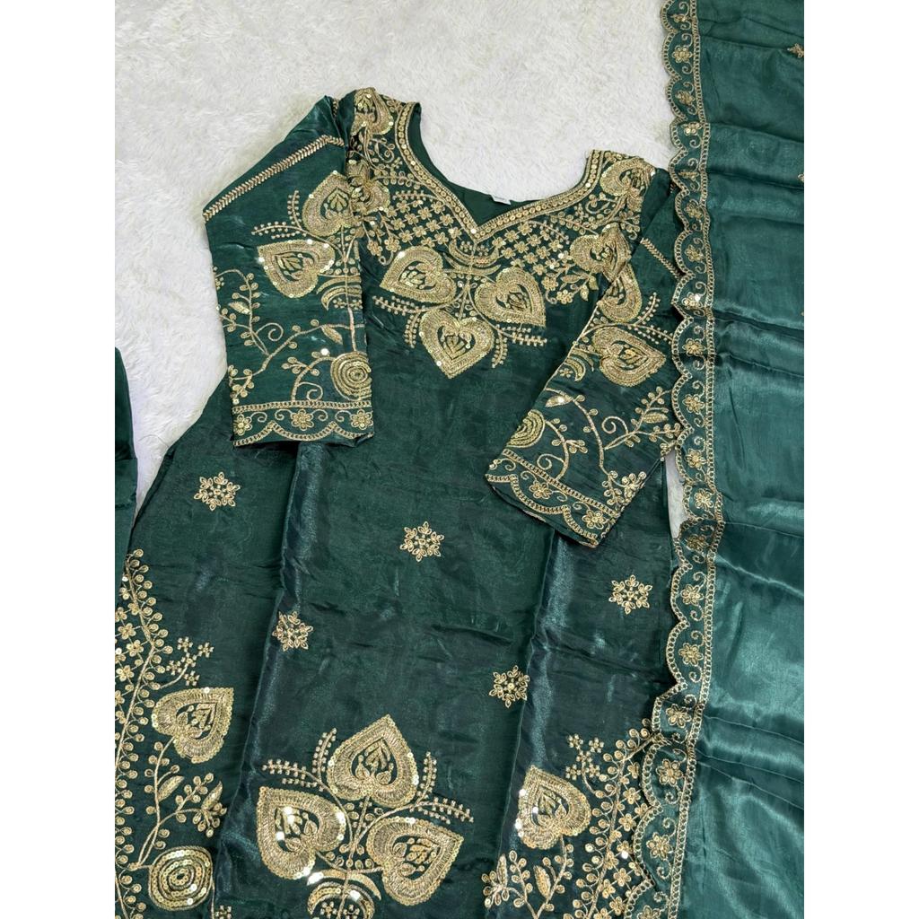 Indain Bollywood Desigenr Salwar Kameez Beautiful Paksiatni Ethnic Salwar Suit