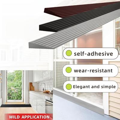 1pc 1mX5cm Slope Pad Soft Multi-purpose Threshold Self-adhesive Durable PVC Anti Slip Strip