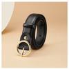 New Women's Double Sided Two-layer Cowhide Leather Belt Versatile Jeans Belt Decorative Belt for Women