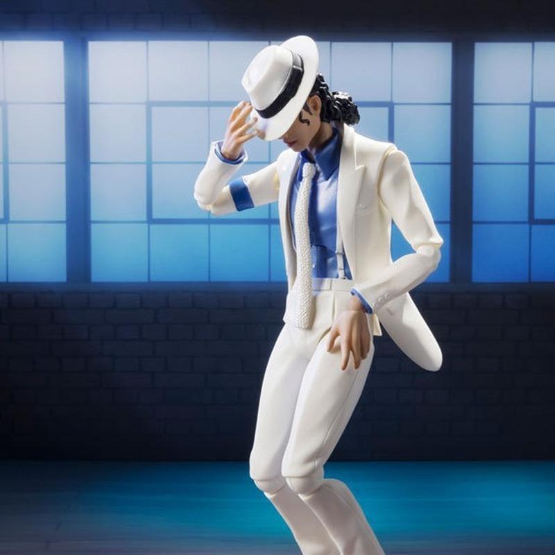Action Figure Michael Jackson Figma 096 Smooth Criminal White Clothes Moonwalking Trembling Mv Mj Thriller Model Playthings Decoration