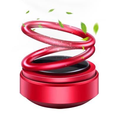 Solar Powered Aromatherapy Diffusers Portable Double Ring Car Air Freshener Car Decoration Accessories