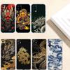 IK23 Chinese Dragon Transparent Phone Case for Motorola Moto G40 G04 G05 One Ace Action  Fusion + Plus Hyper Macro Vision Zoom