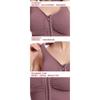 Shock-proof Gathering Plus Size Running Yoga Fitness Bra Hollow-out Beauty Back Front Zipper Sports Underwear Women