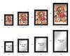 IBA Indianbeautifulart Lord Shiva & Parvati With Lord Ganesh & Krishna Picture Frame Religious Poster Black Wall Frame