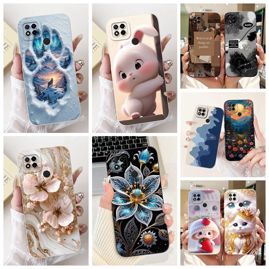For Xiaomi Poco C31 Case PocoC3 Fashion Candy Painted Cover Soft TPU Phone Case For Xiaomi Poco C3 C 31 PocoC31 Back Cover Coque