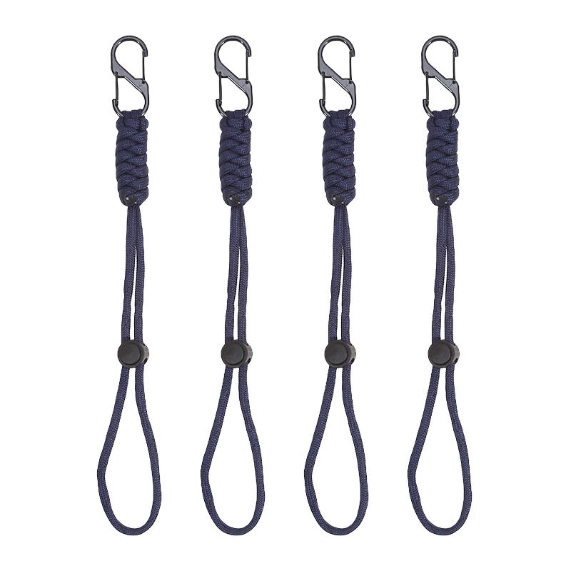 1Pcs/Pack Creative Simple Color Blocked Braided Rope Anti Lost Keychain Backpack Hanging Accessories Car Keychain Hanging Rope