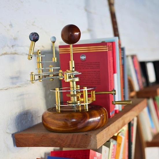 22.86 Cm Orrery, Book Shelves Home Décor Solar System Model Perfect House Warming Gift, Gift for Husband, Tellurion