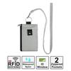 Neck Hanging Card Holder with Lanyard, Transparent ID Sleeve & RFID Blocking Wallet