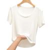 2025 Summer U-neck Irregular Short Sleeve Top - Pure Desire Style for Women